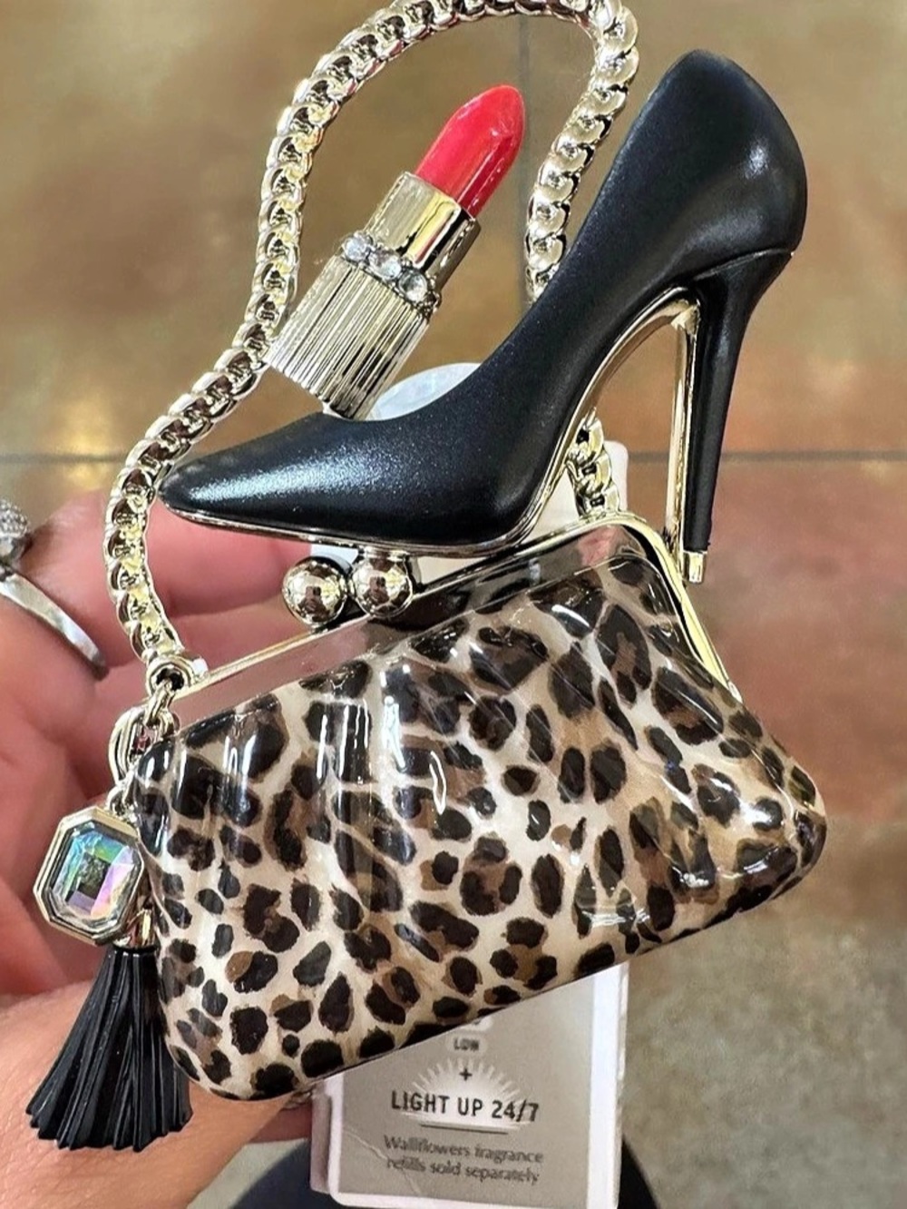 Bath & Body Works Leopard Print Purse Wallflowers Fragrance Plug Fragrance Plug